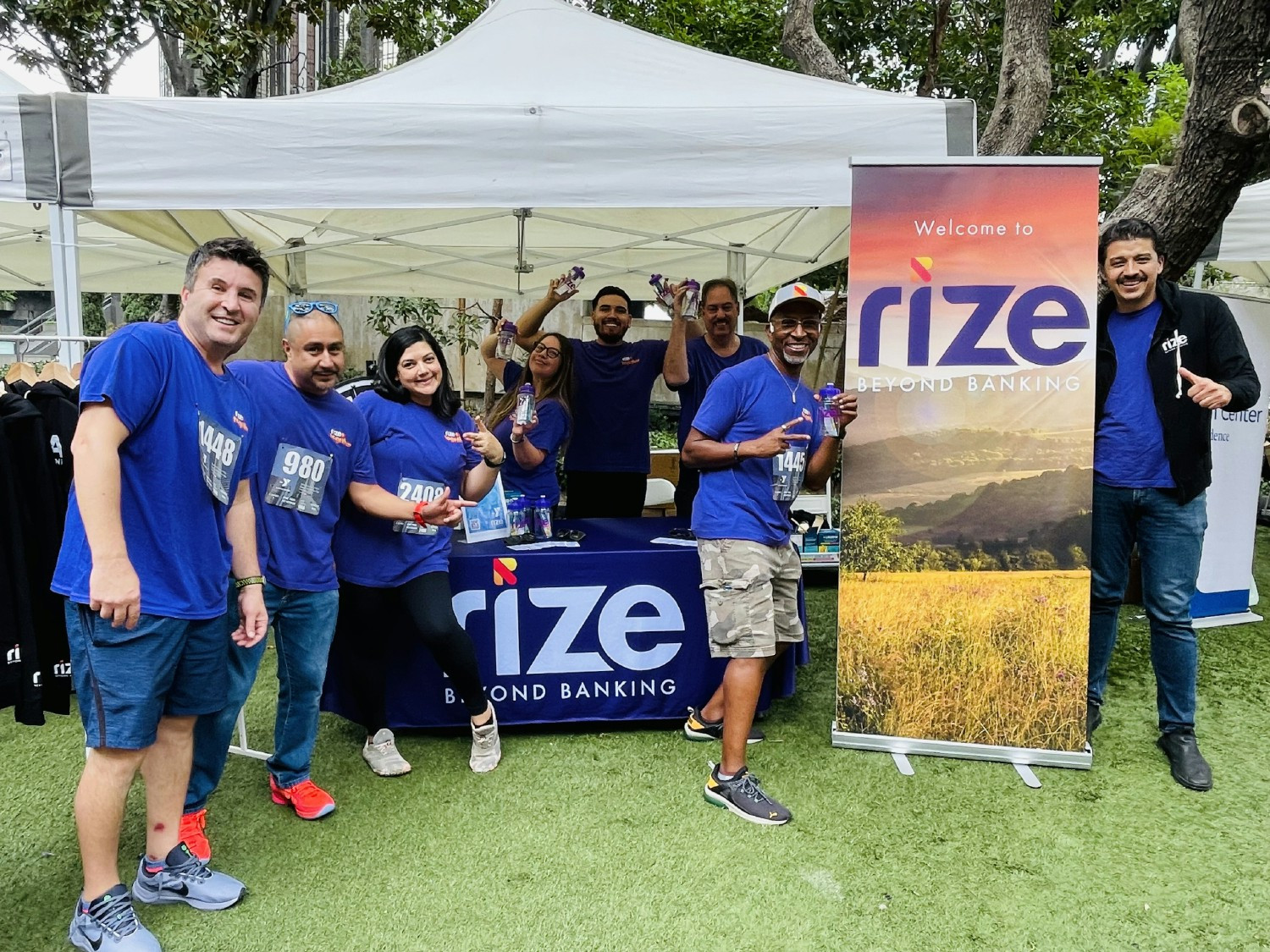 Volunteering at the YMCA 32nd Annual Stair Climb in Los Angeles, CA.