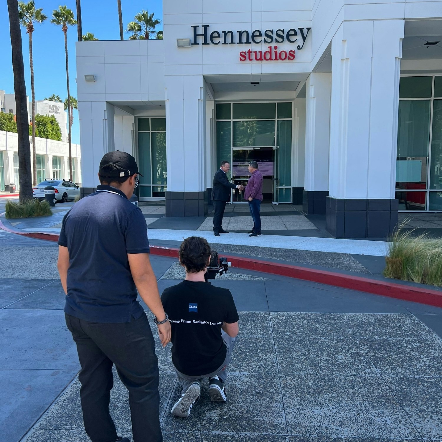 Jason Hennessey and The Simmrin Law Group meet to film at Hennessey Studios