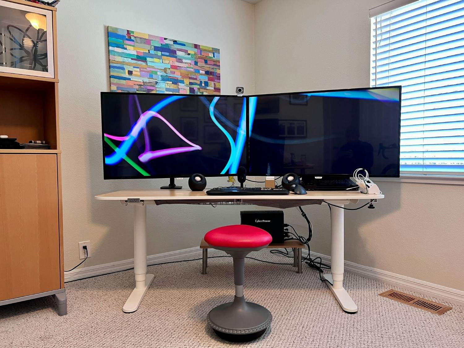 As a fully remote company, we have offices everywhere! This is a team member's home office in California.