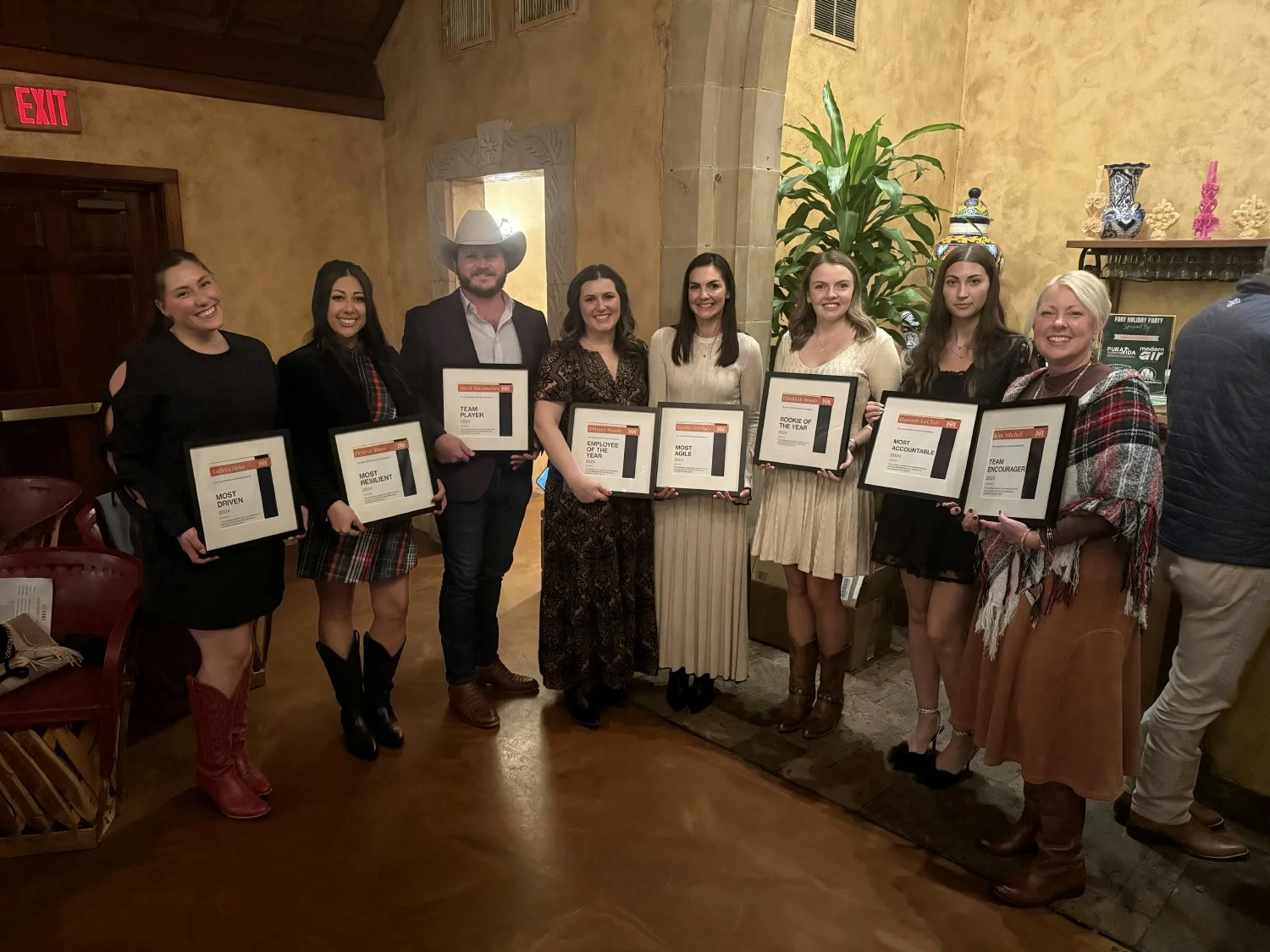Outstanding team members are presented with awards based on peer nominations and voting at our annual holiday party. 