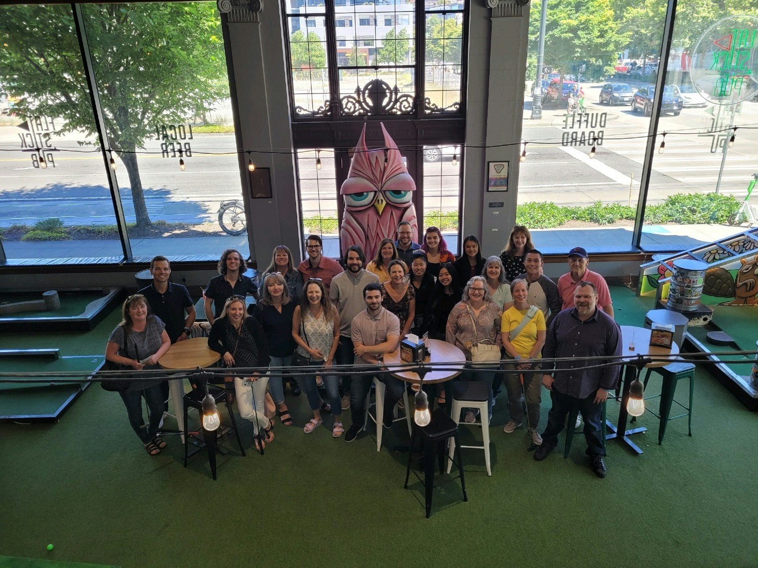 Admiral's Seattle office celebrated National Intern Day by playing indoor mini golf with our interns