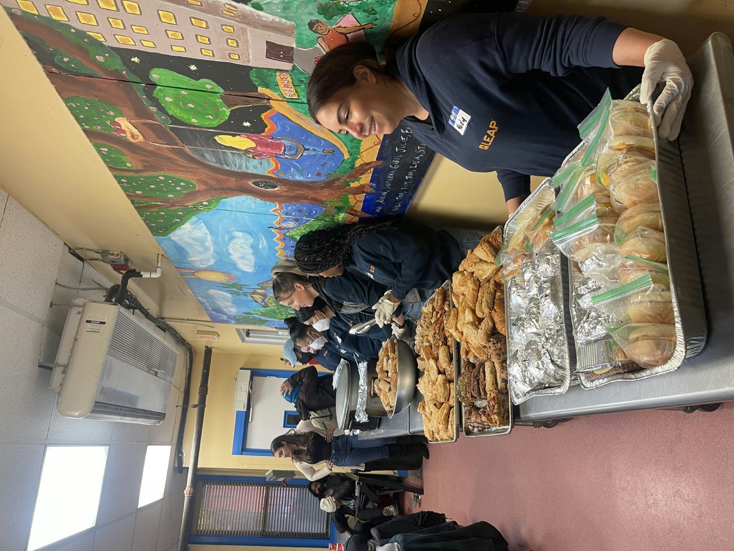 LEAPsters working the local Hoboken soup kitchen - which provides 300 meals daily to people in need.