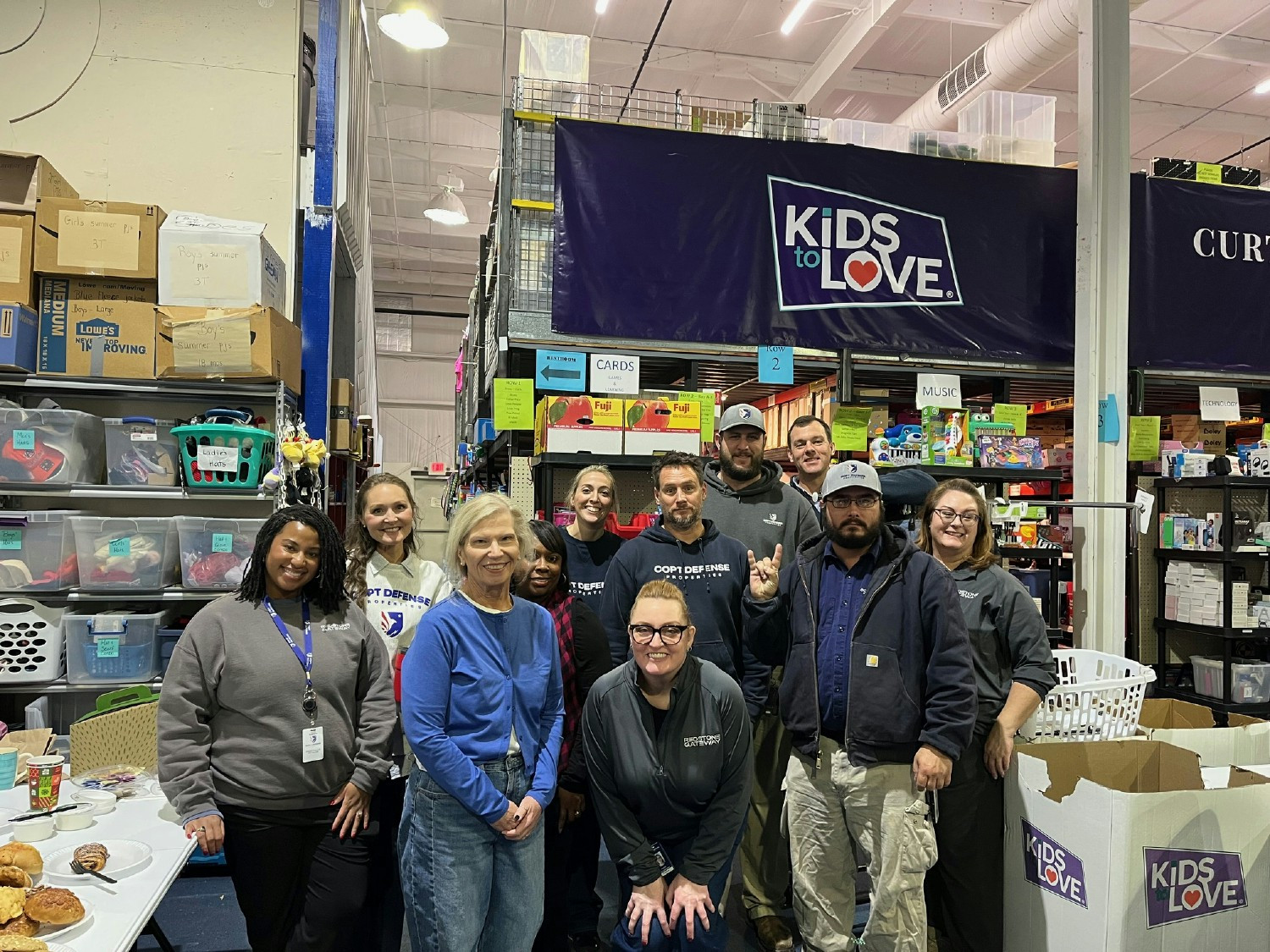 Giving back together through our partnership with Kids to Love.