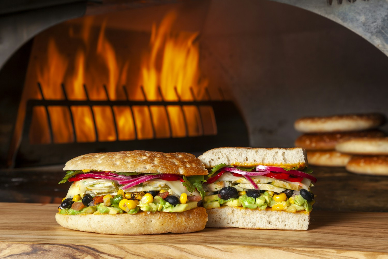 Our delicious Cilantro Chicken Torta sandwich