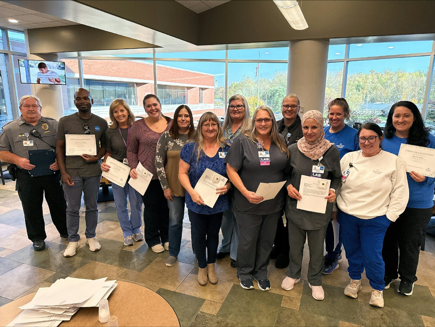 Employees nominated for a Golden Oak award, recognizing excellence in service, attitude , teamwork and safety