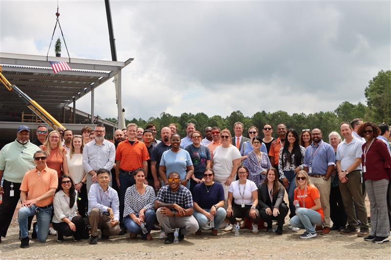 Sanford Site Steel Beam Celebration