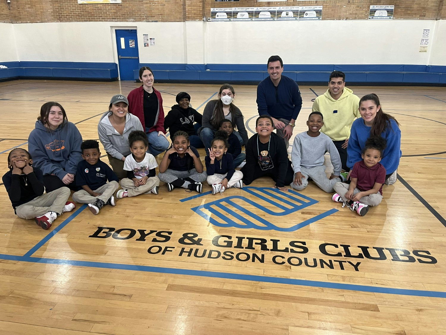 Gym time at the Boys and Girls Club of Hoboken!