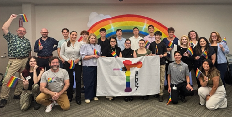 The Sloan PRIDE Employee Business Group and others partner with Vivent Health to assemble care kits for those in need.
