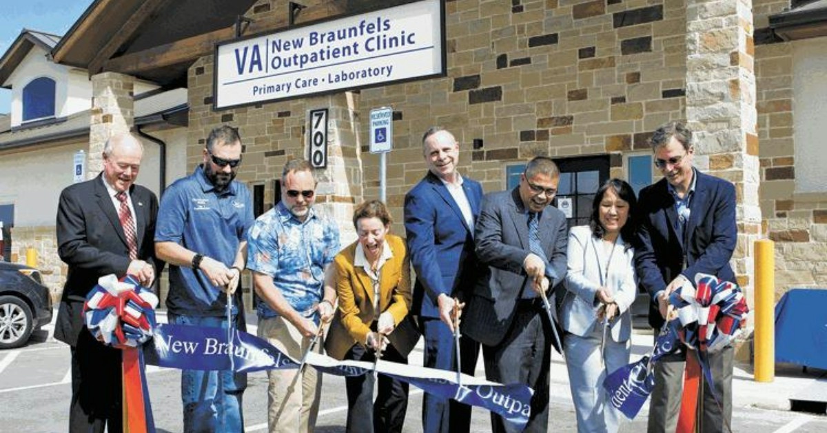 Ribbon cutting ceremony for a new clinic. 