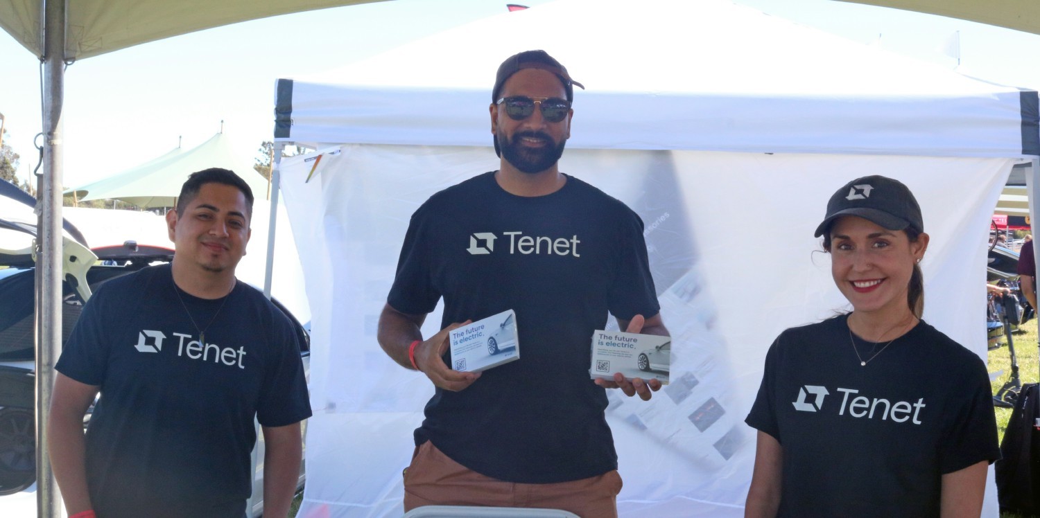 Tenet employees at the 2022 Tesla Takeover event in San Luis Obispo