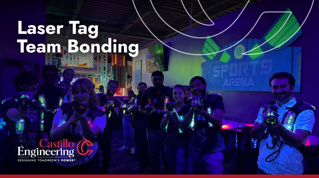Team spirit was on full display at Castillo Engineering's laser tag team event!