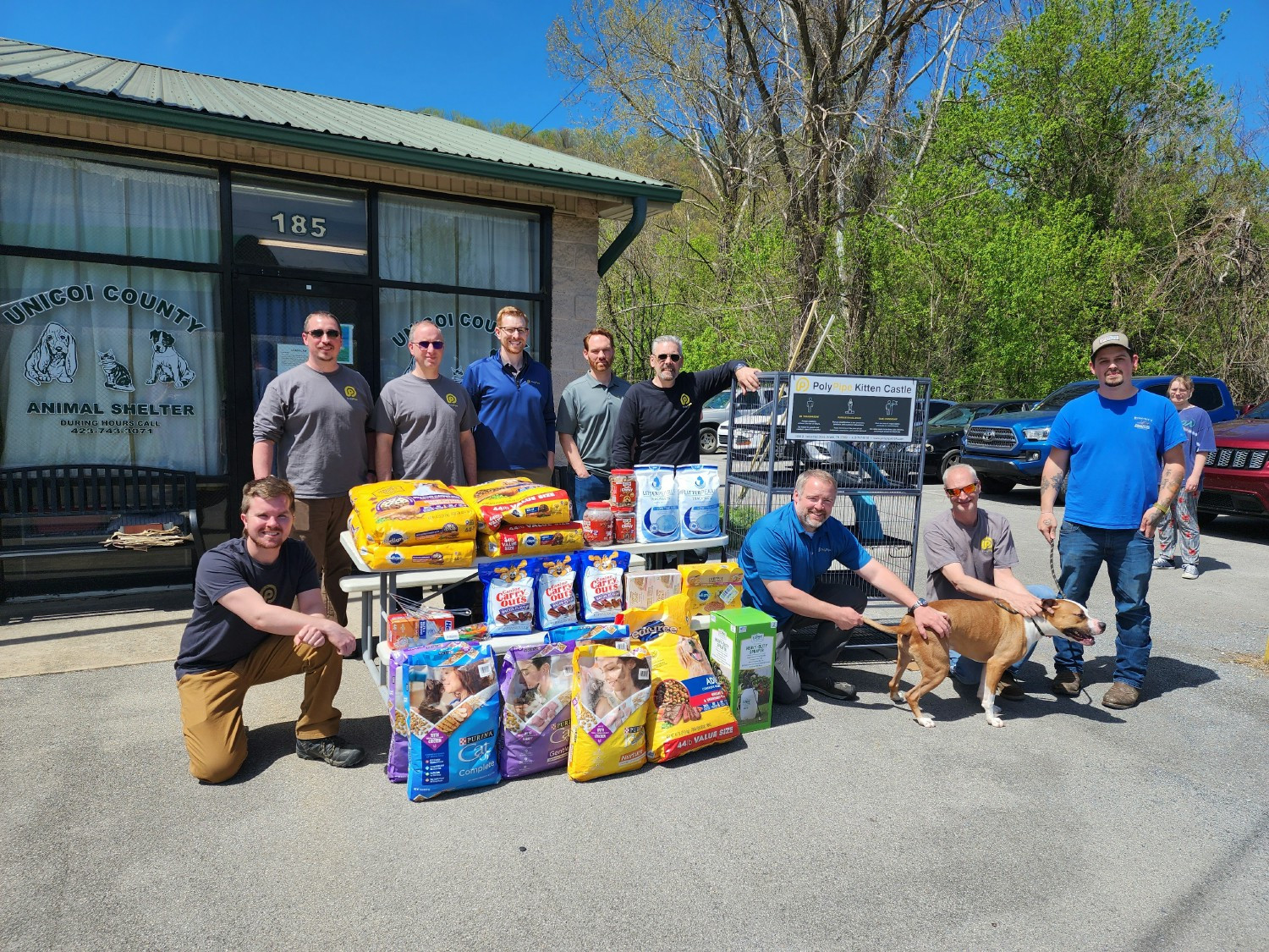 PolyPipe giving back to the local animal shelter during our Meow give back event.