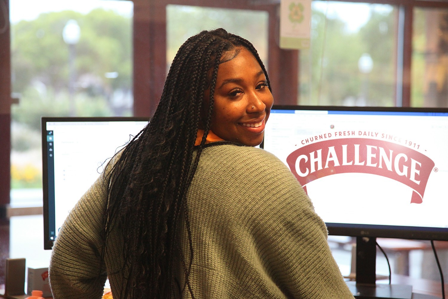 Our receptionist, Cherpre, is always ready with a warm greeting!