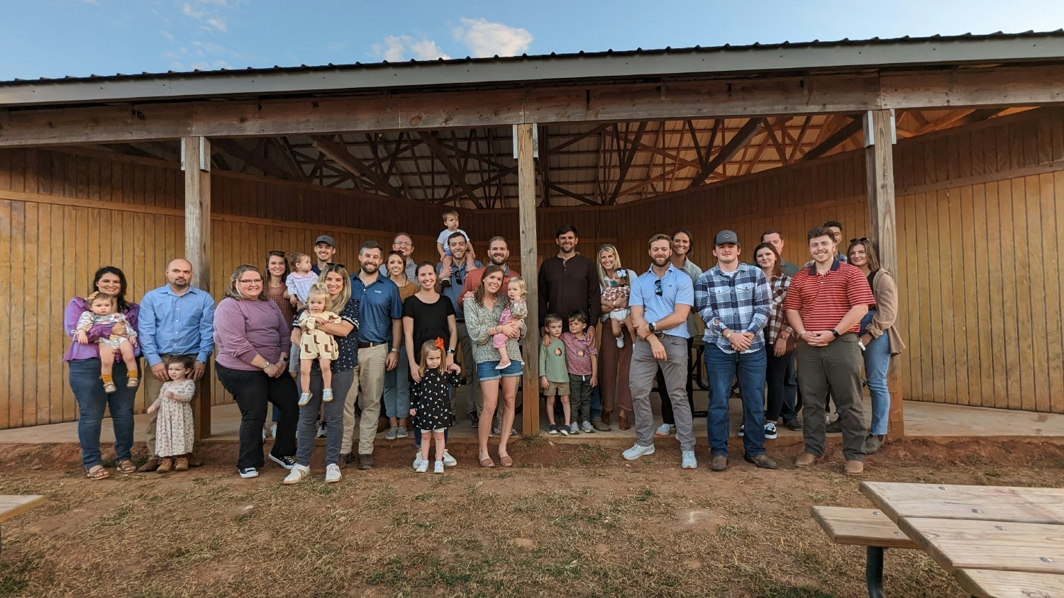 Our Outpost families enjoying an evening at Tate Farms, a local fall staple. Always great to get everyone together!
