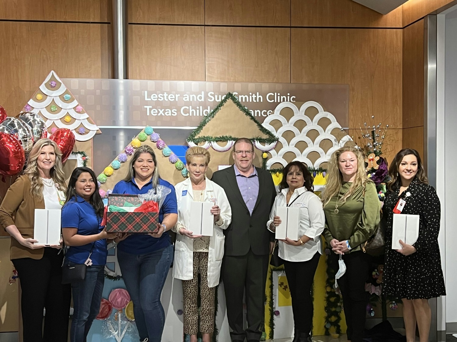 CSI presents donated Laptops to Texas Children's Hospital as part of the CSI Cares Network.