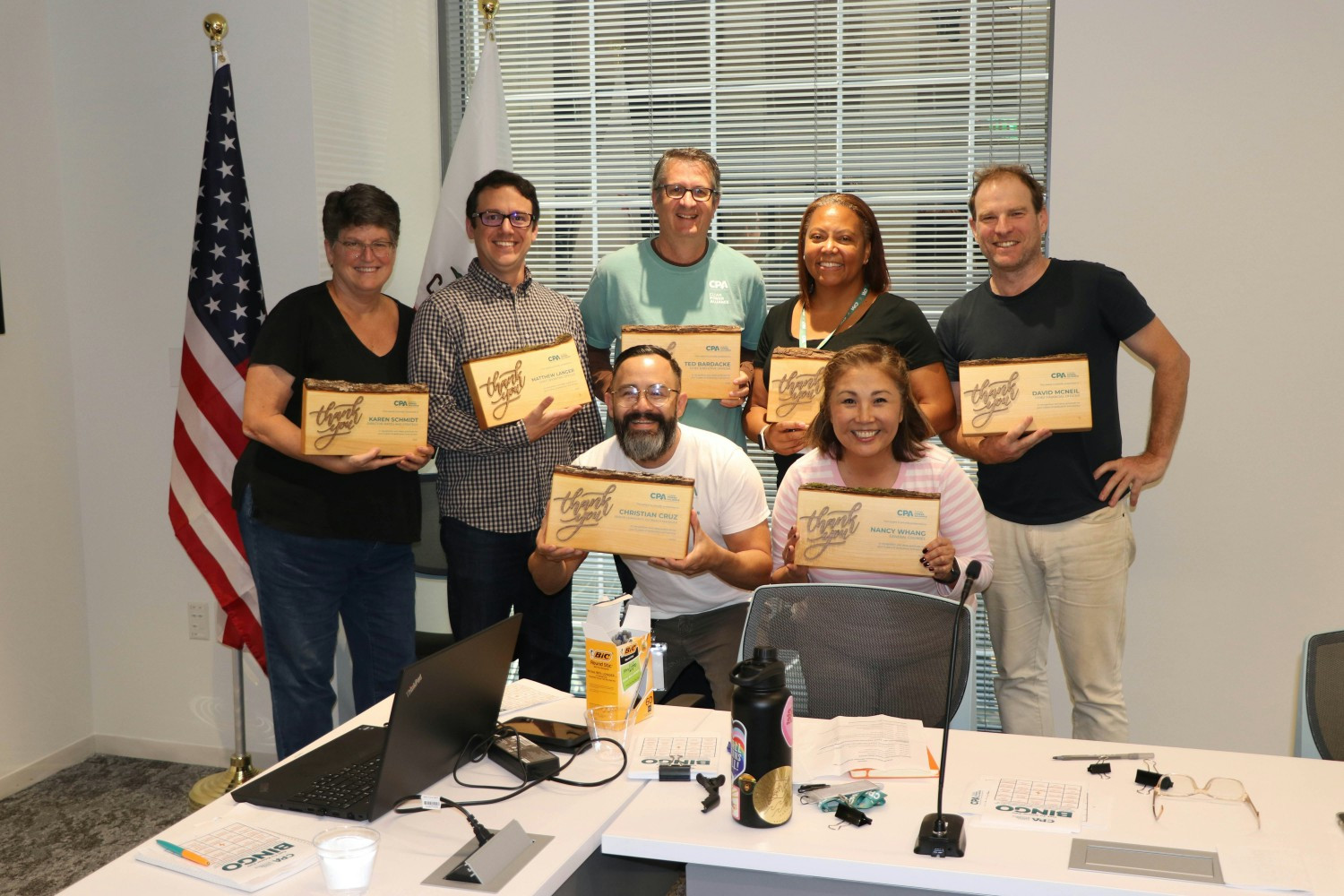 CPA staff members celebrating 5 years of service during our Annual Employee Recognition Ceremonies.