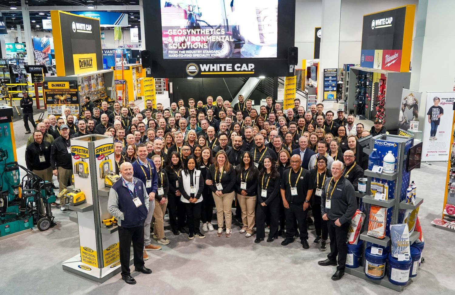 The White Cap booth at the 2025 World of Concrete Trade Show