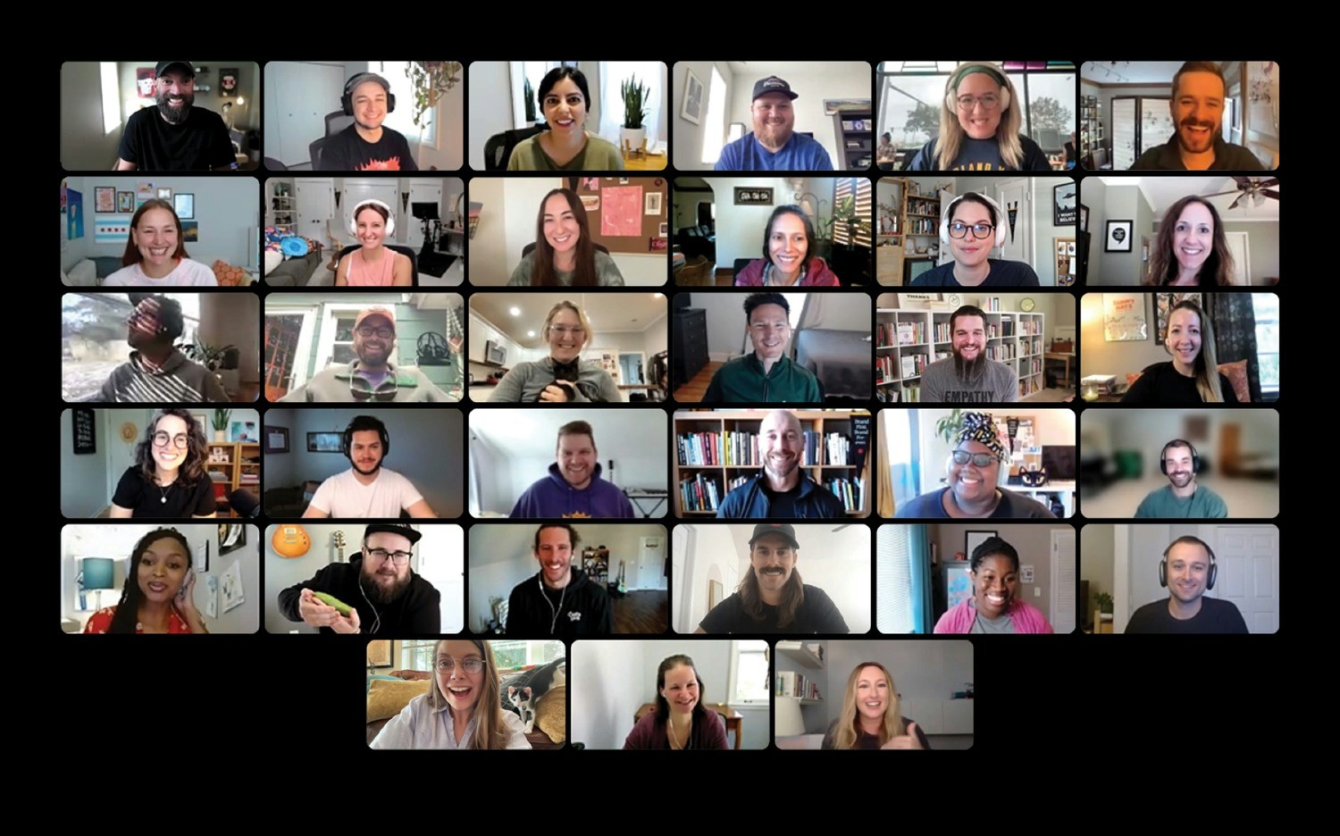 A snapshot of the current, fully remote Focus Lab crew