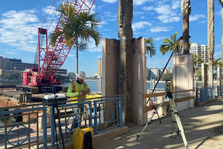 GFY's survey team at a project site.