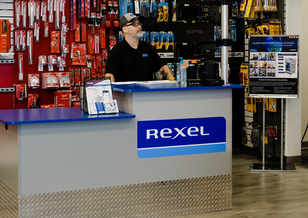 Counter sales at a Rexel branch.