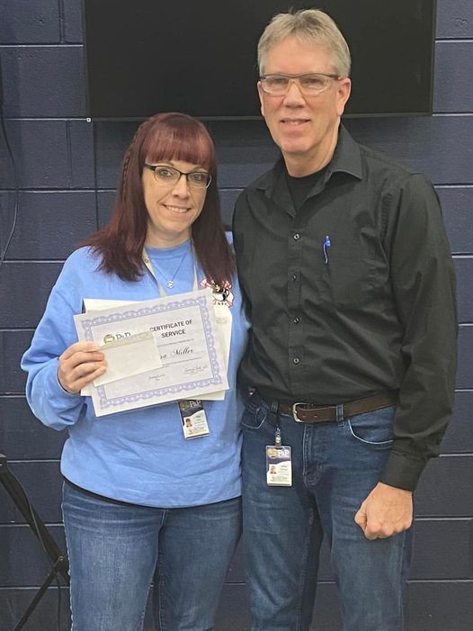 Congratulations to Lisa Miller on 20 years of service!