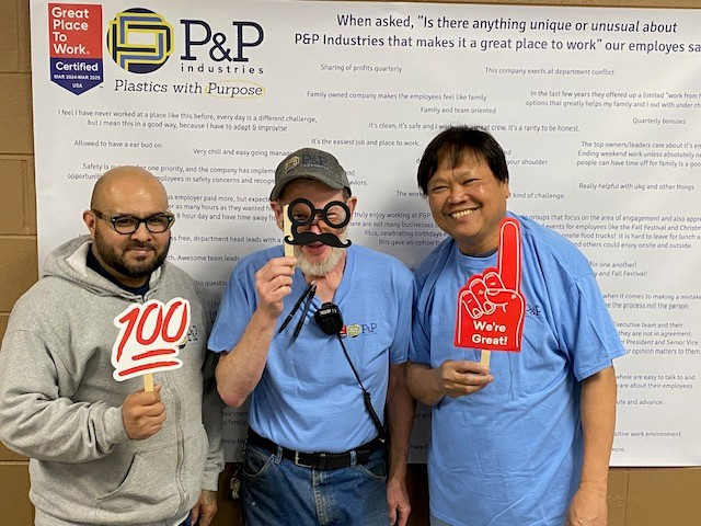 2024 GPTW celebration with T-shirts, tacos, and fun! A big thank you to our amazing team for making this place great!