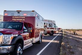 We have fire trucks for our suppression team members, and ambulances for our civilian transportation members.