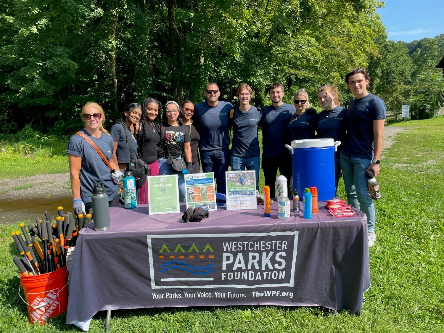 Summer Intern Volunteer event with the Westchester Parks Foundation