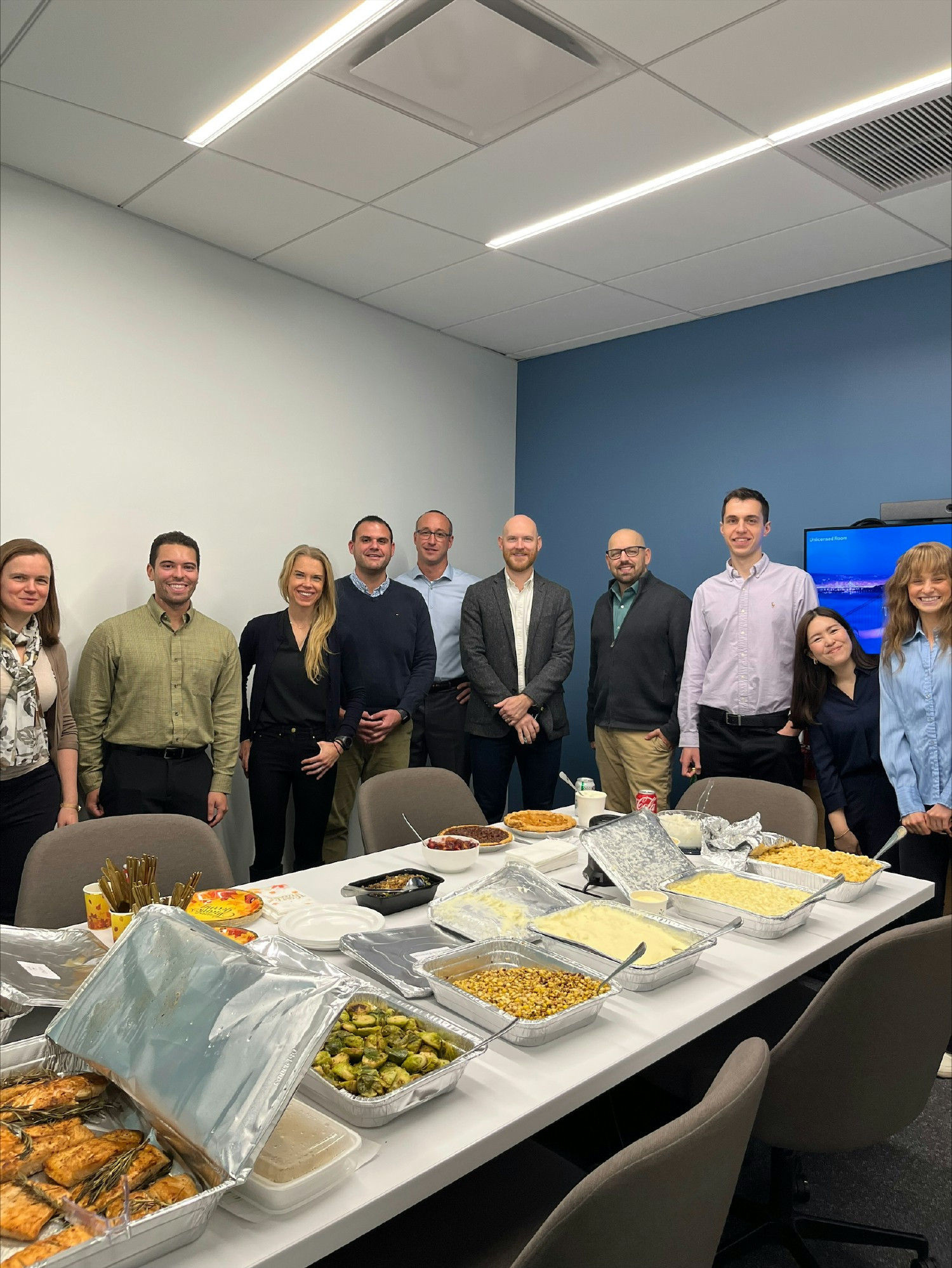 BCE Thanksgiving 2023 Potluck in our Brooklyn, NY office.