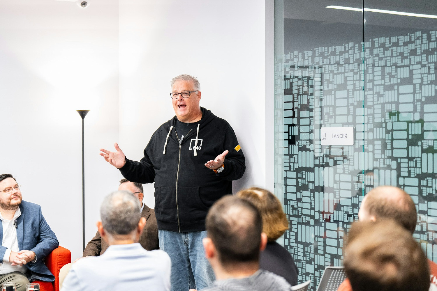 CEO presenting at AI Forum