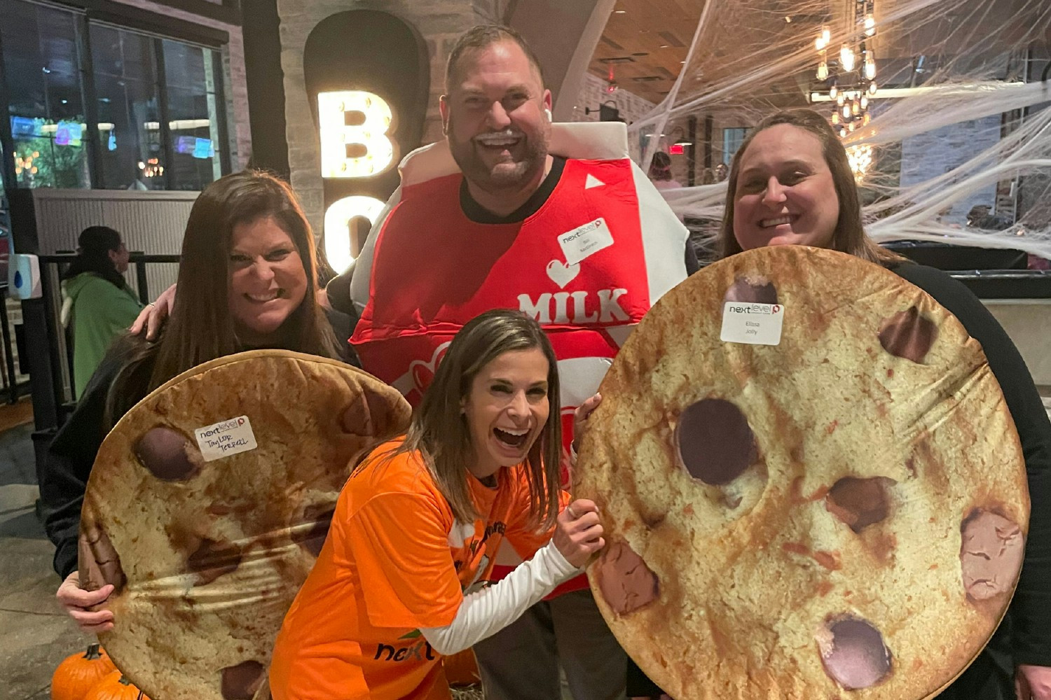 Next Level team members dress up for the San Antonio region Halloween party