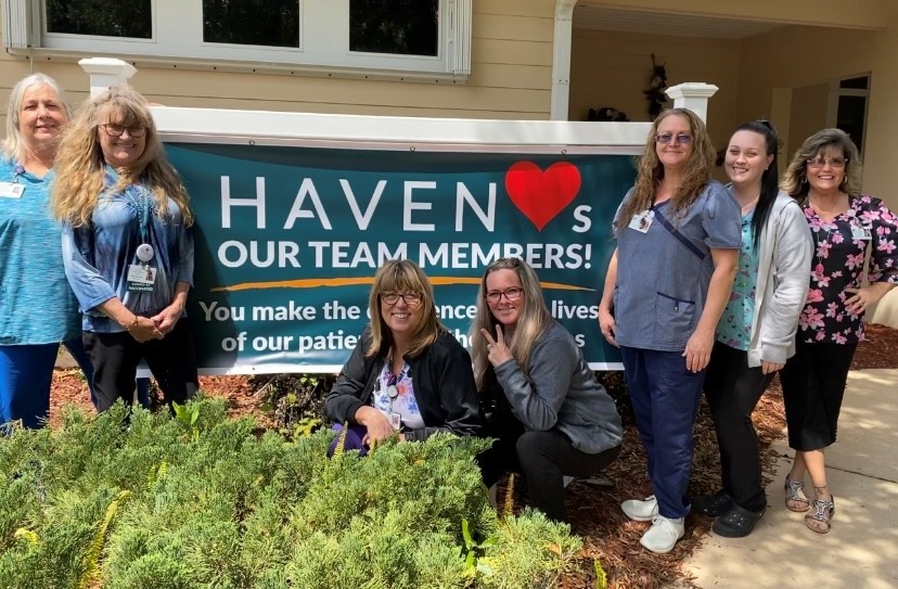 Haven LOVES our Team Members! We have these banners outside of all Haven offices.