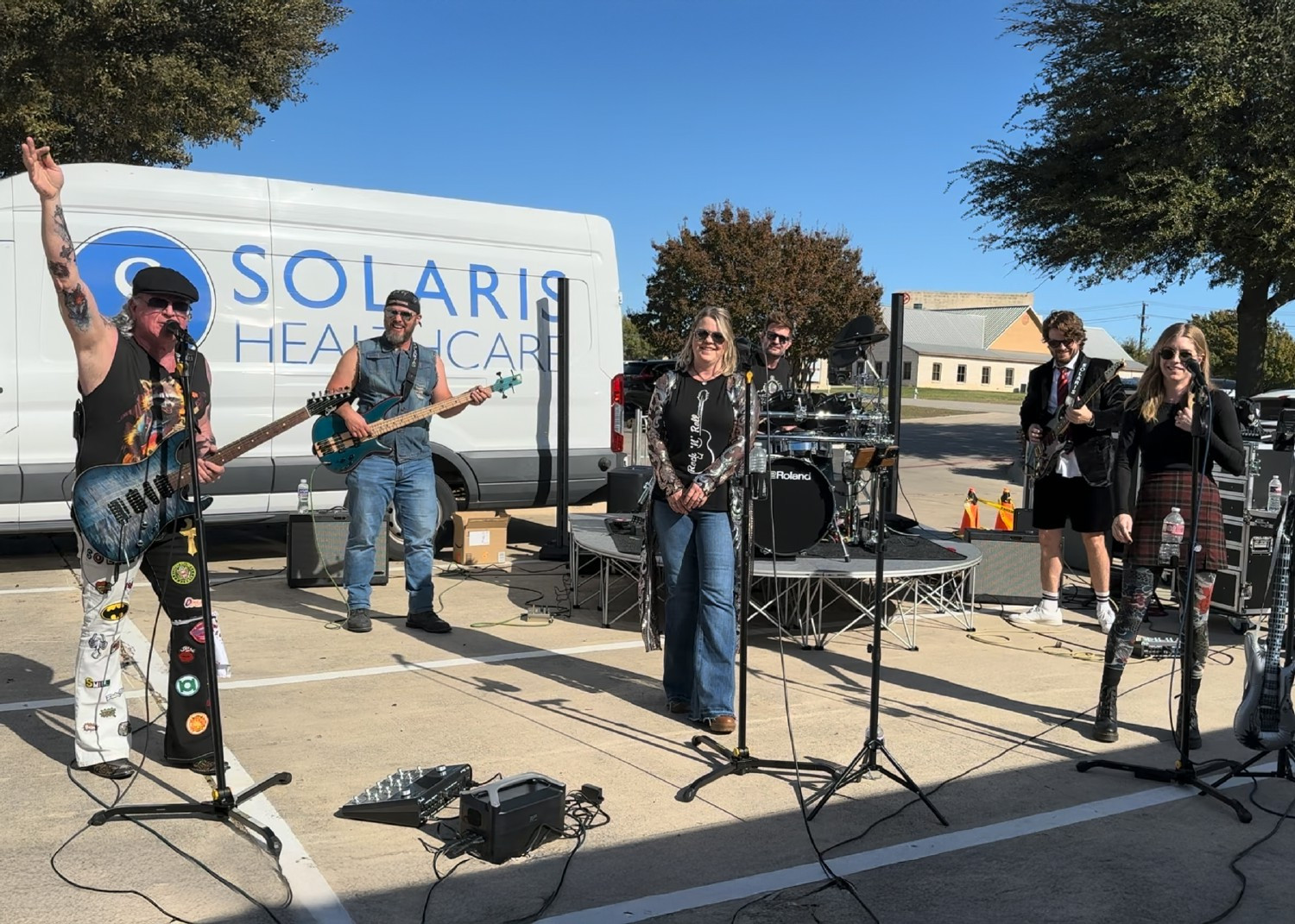 Yes, we have a band! Employees from across the company come together to perform at local community events.