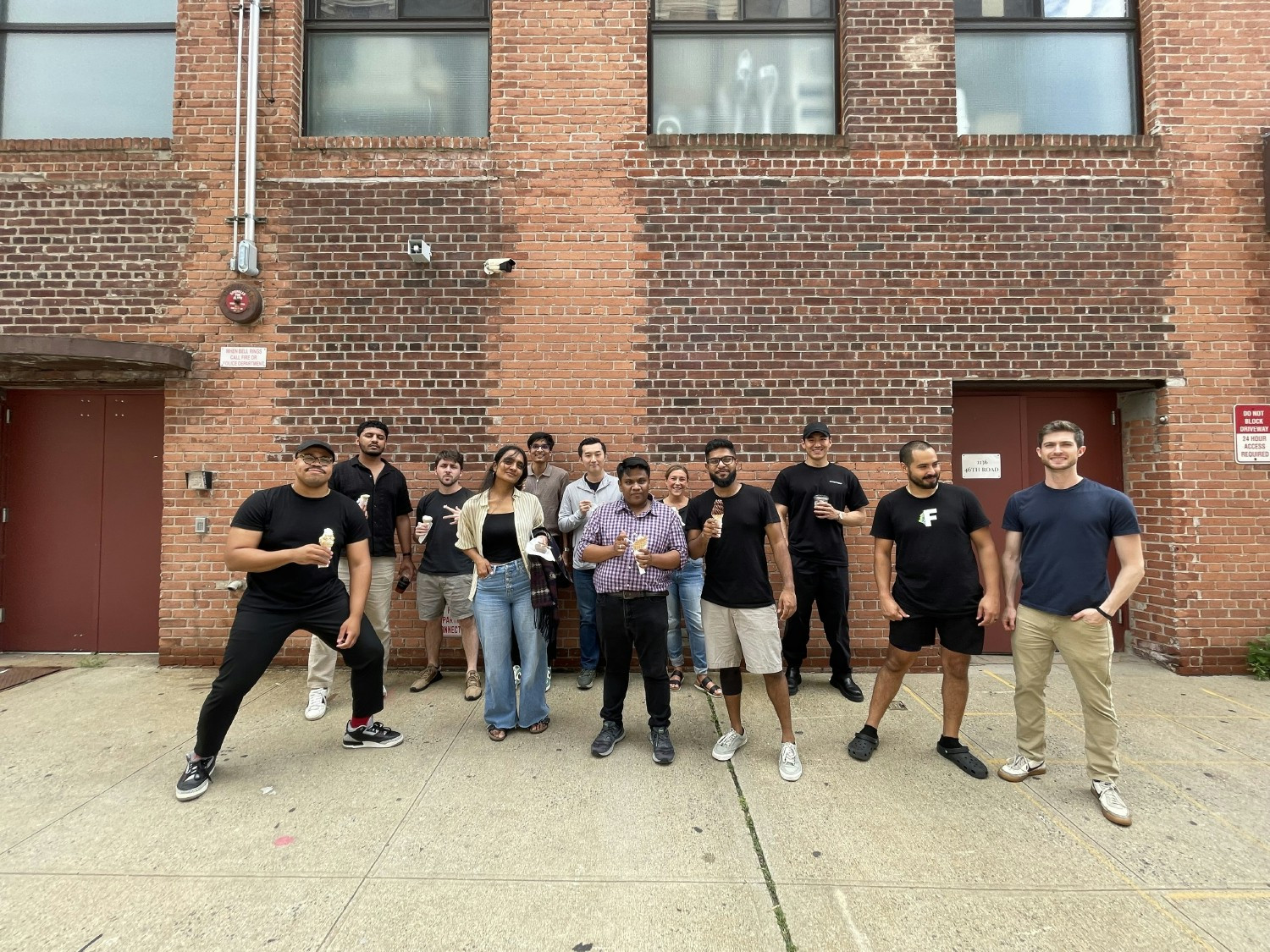 A few team members flagged down an icecream truck passing our street. Enjoyed icecream with the team on a hot day. 