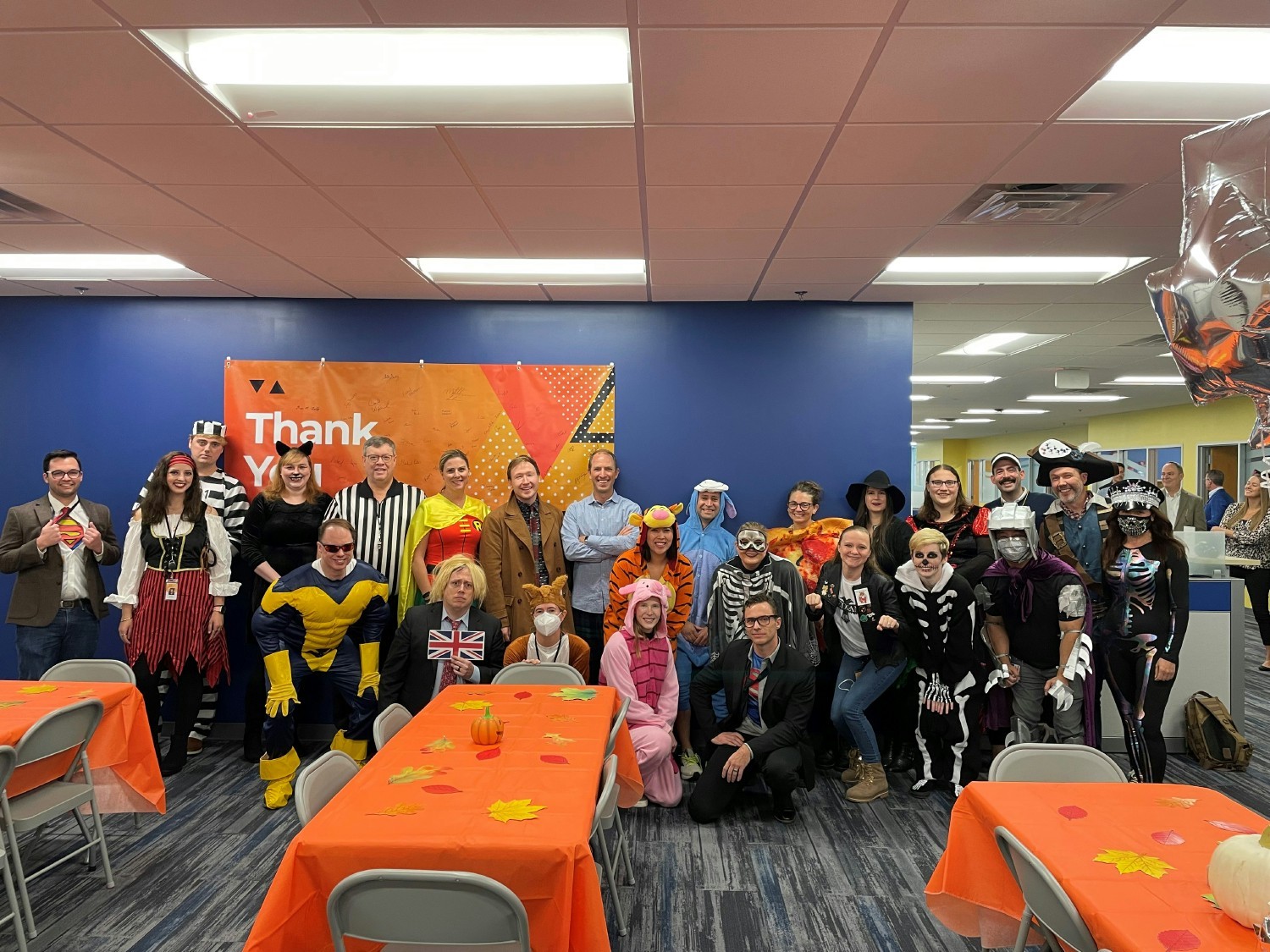 Annual Halloween costume contest celebration at our HQ office in RTP, NC