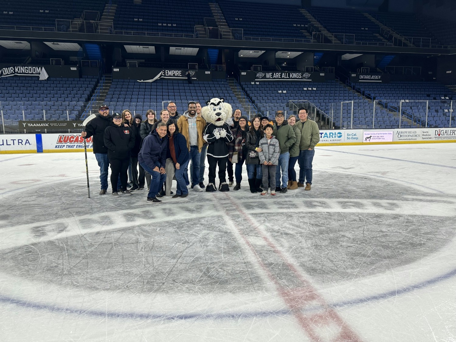 ONT Employee night at the Ontario Reign Hockey game! 