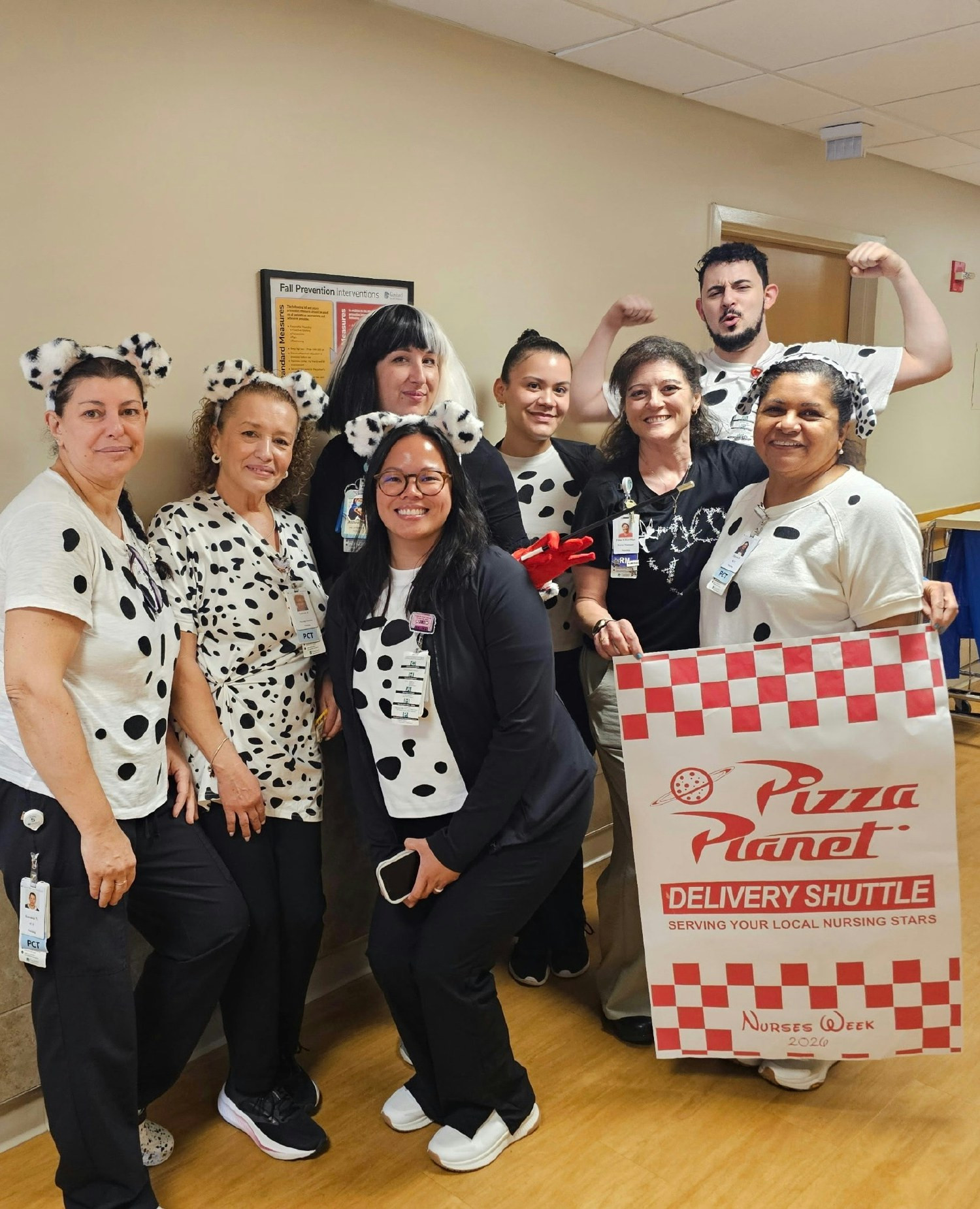 Annual Halloween Parade! Employees dressed up and greeted patients and families in their rooms and hallway!