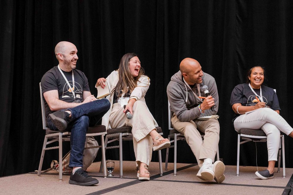 Octave leaders having a laugh