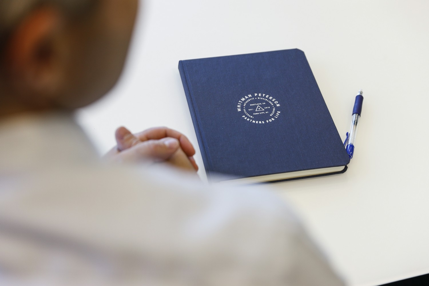 Employee Journal that displays our emblem logo with our core values