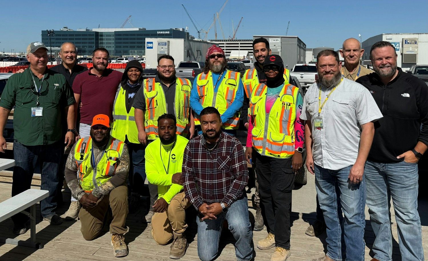 Quick pause on our site walk to thank our field safety pros—lunch with the team is one way we show our appreciation.