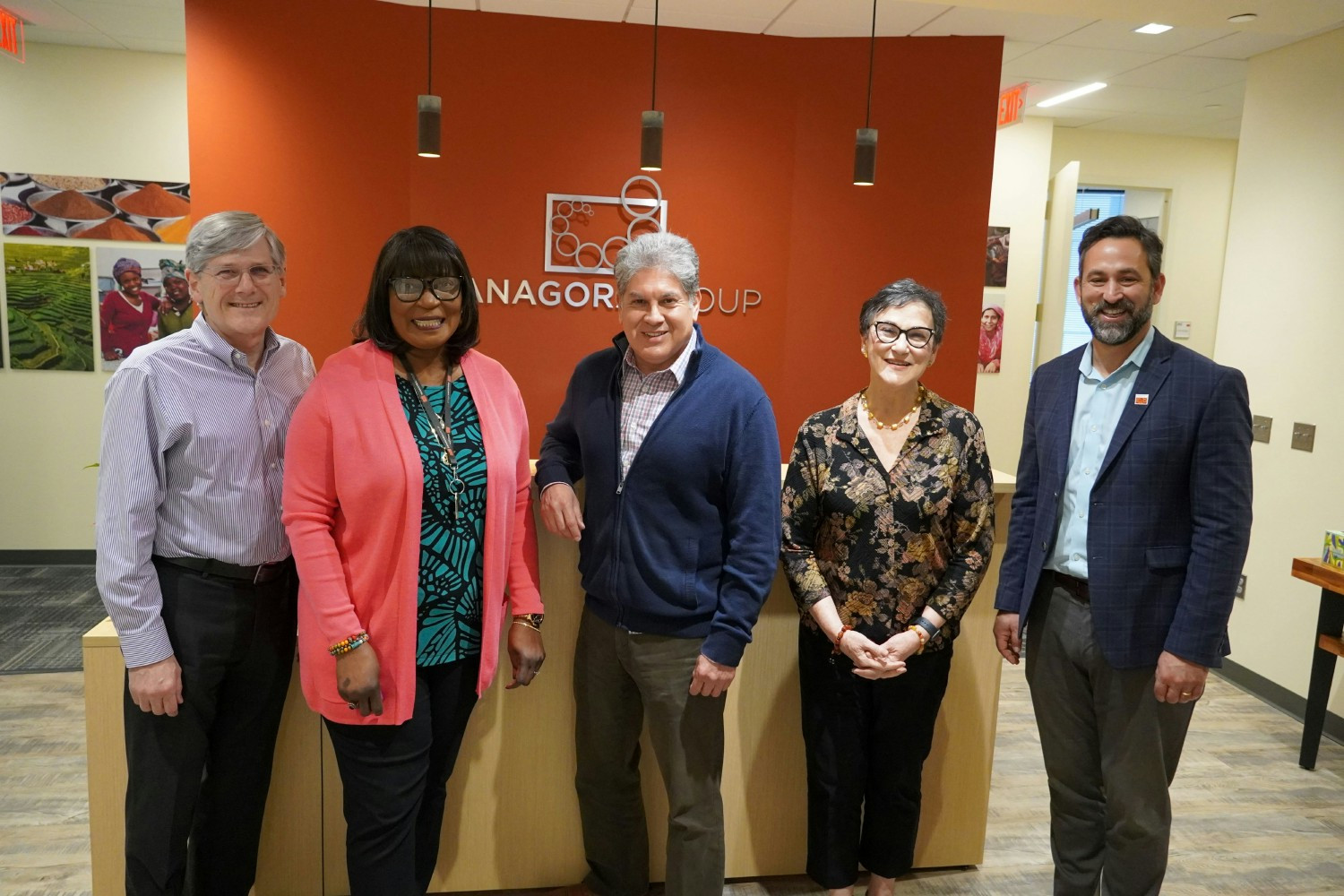 Panagora Board (R to L): Benjamin Feit, Betsy Bassan, Fernando Barragan, Darlene Andrews, and David Binns.