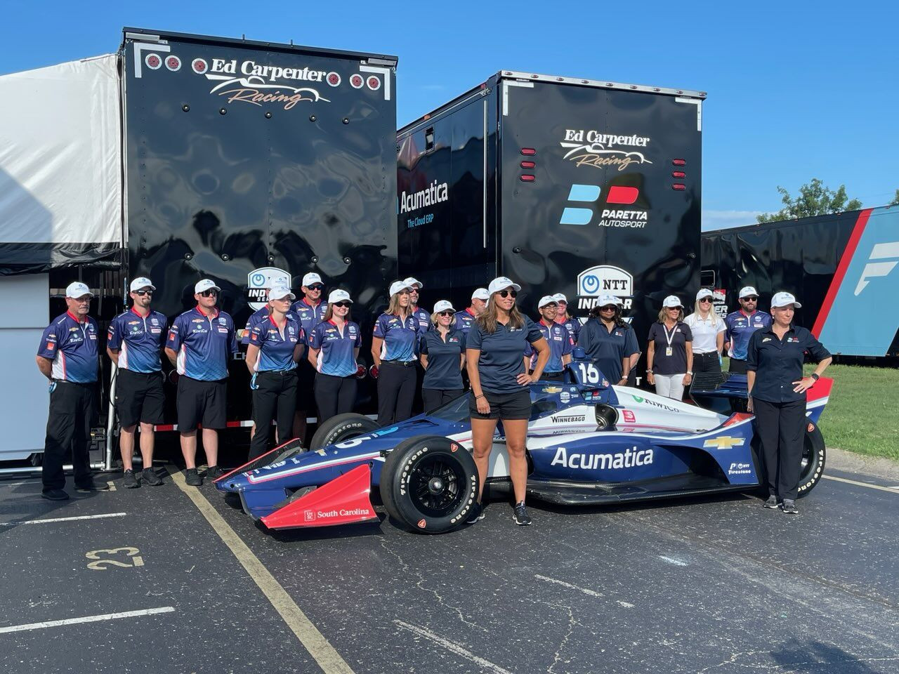 A great day on the track with Acumatica sponsoring the Paretta Autosport crew and their driver, Simona De Silvestro.  