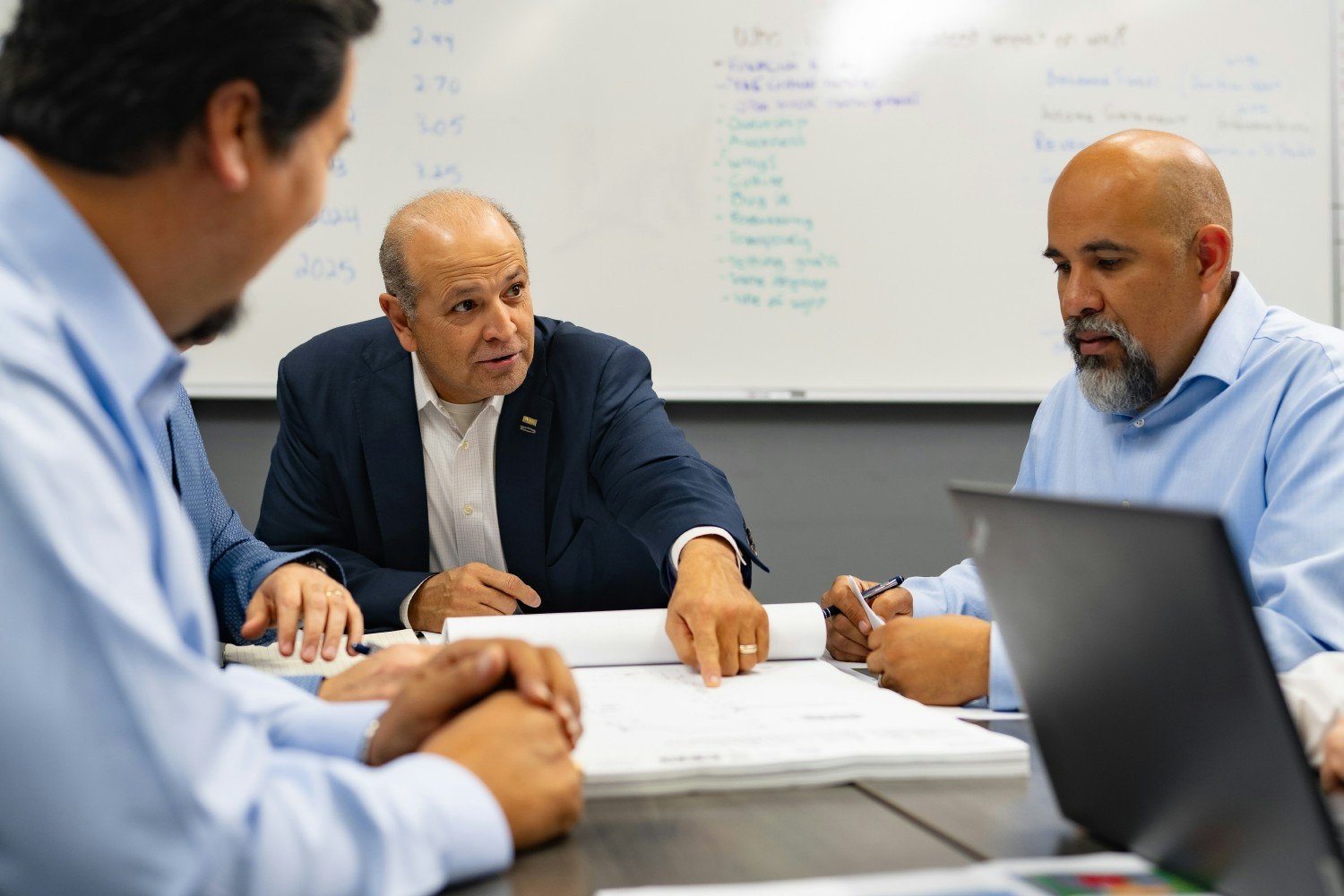 Noble’s executive leadership team aligning on strategy, quality, and vision to drive impactful project outcomes.