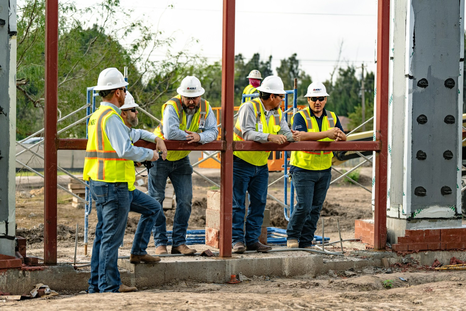 Hard hats, high standards the Noble way. Purpose driven people building more than just buildings.

