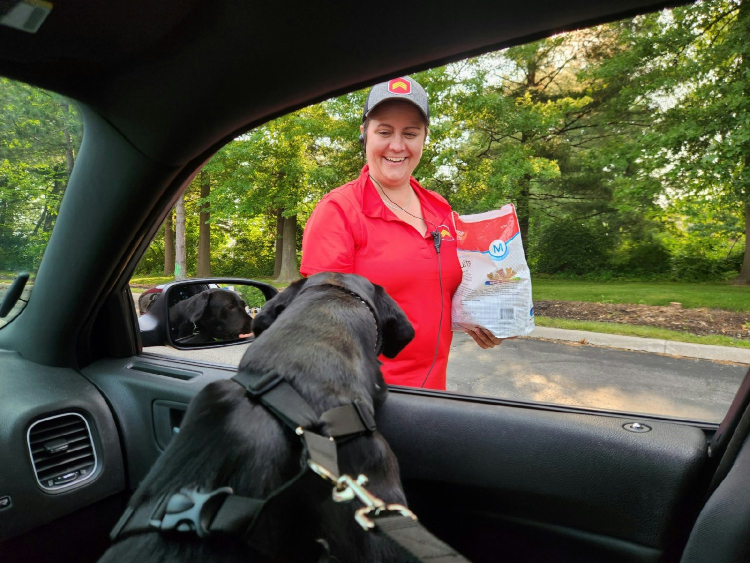 Our 4-legged customers come for the carwash but stay for the snacks.