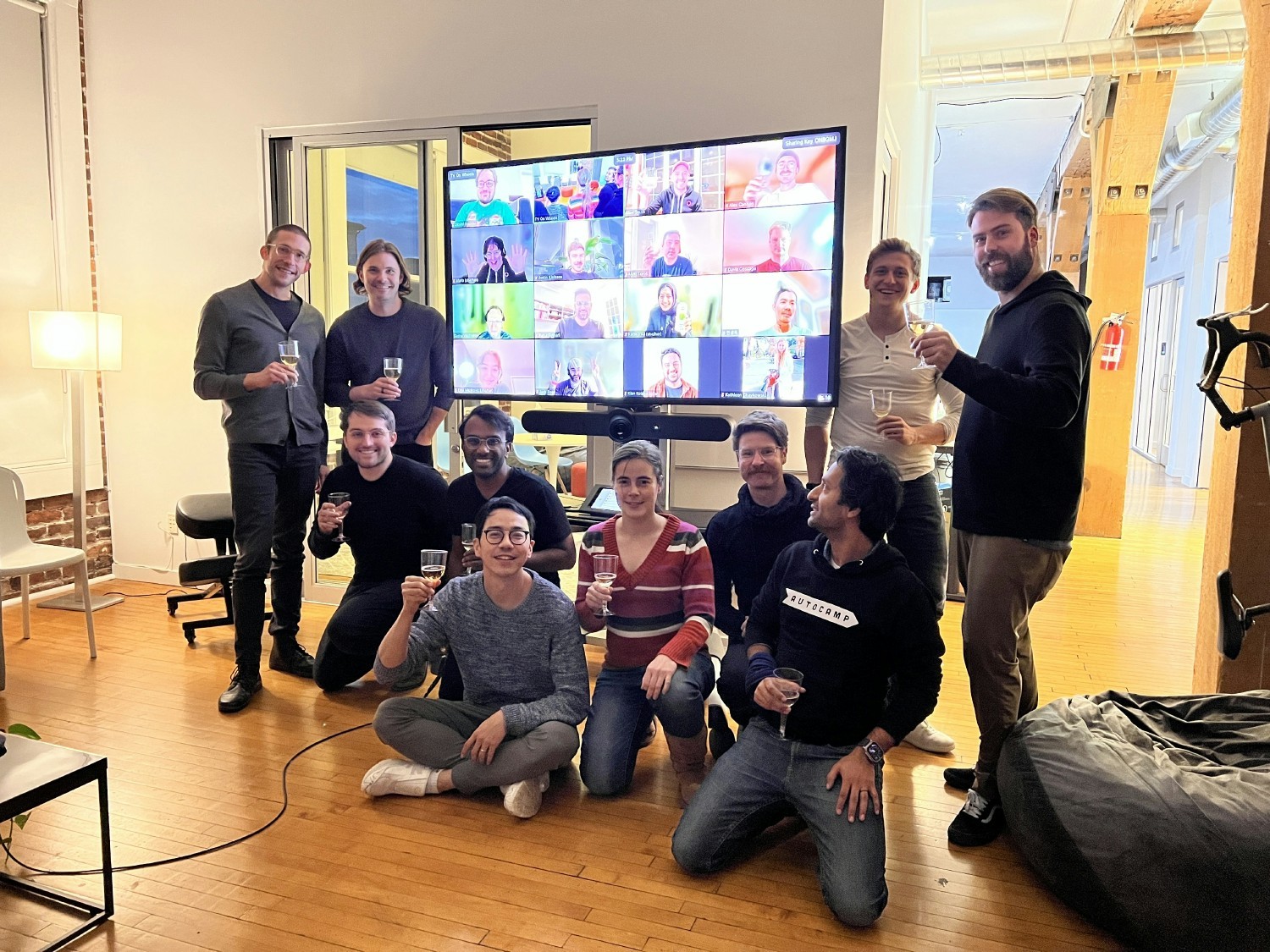 The Tome Team celebrating our GA moment.