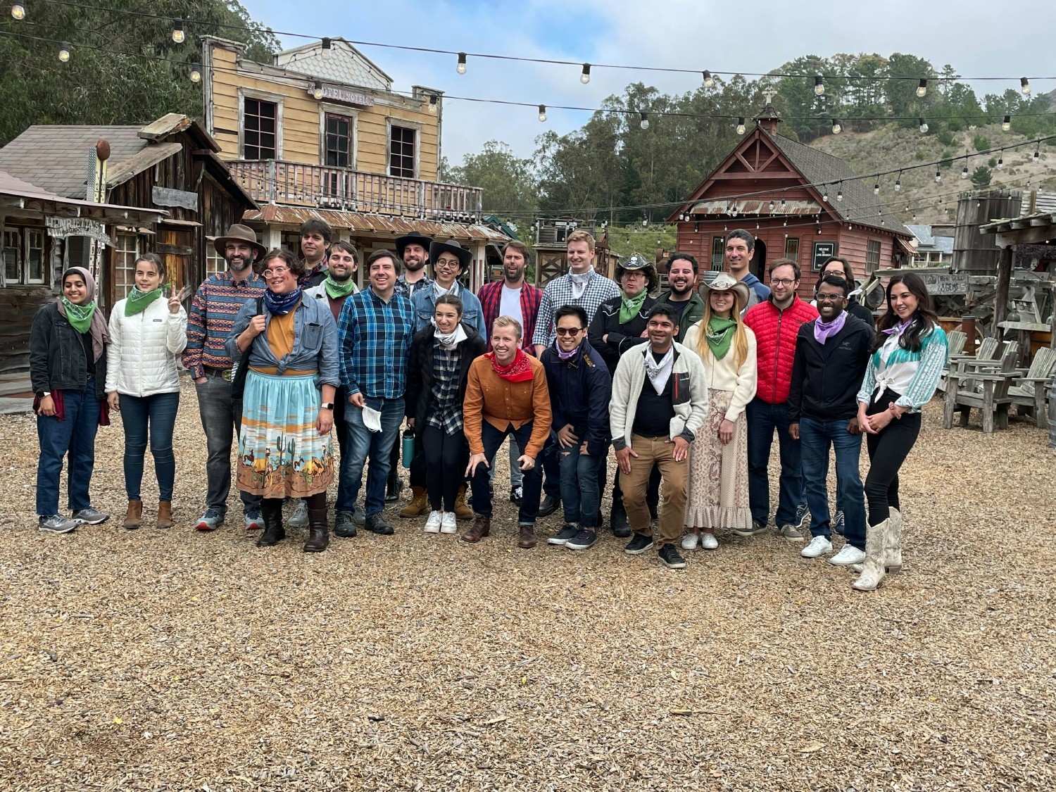 The Tome Team getting western in Half Moon Bay.