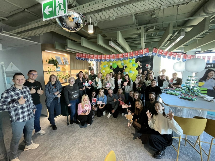Our Poland team hosted a celebration for being certified as a Great Place to Work.