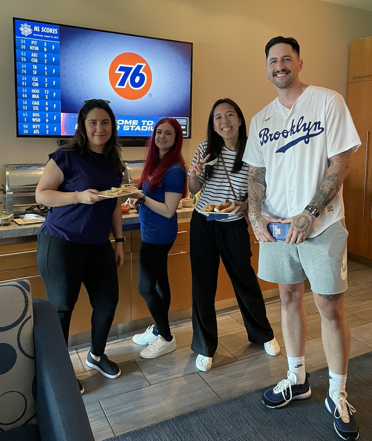 Team Outing Day for a baseball game!