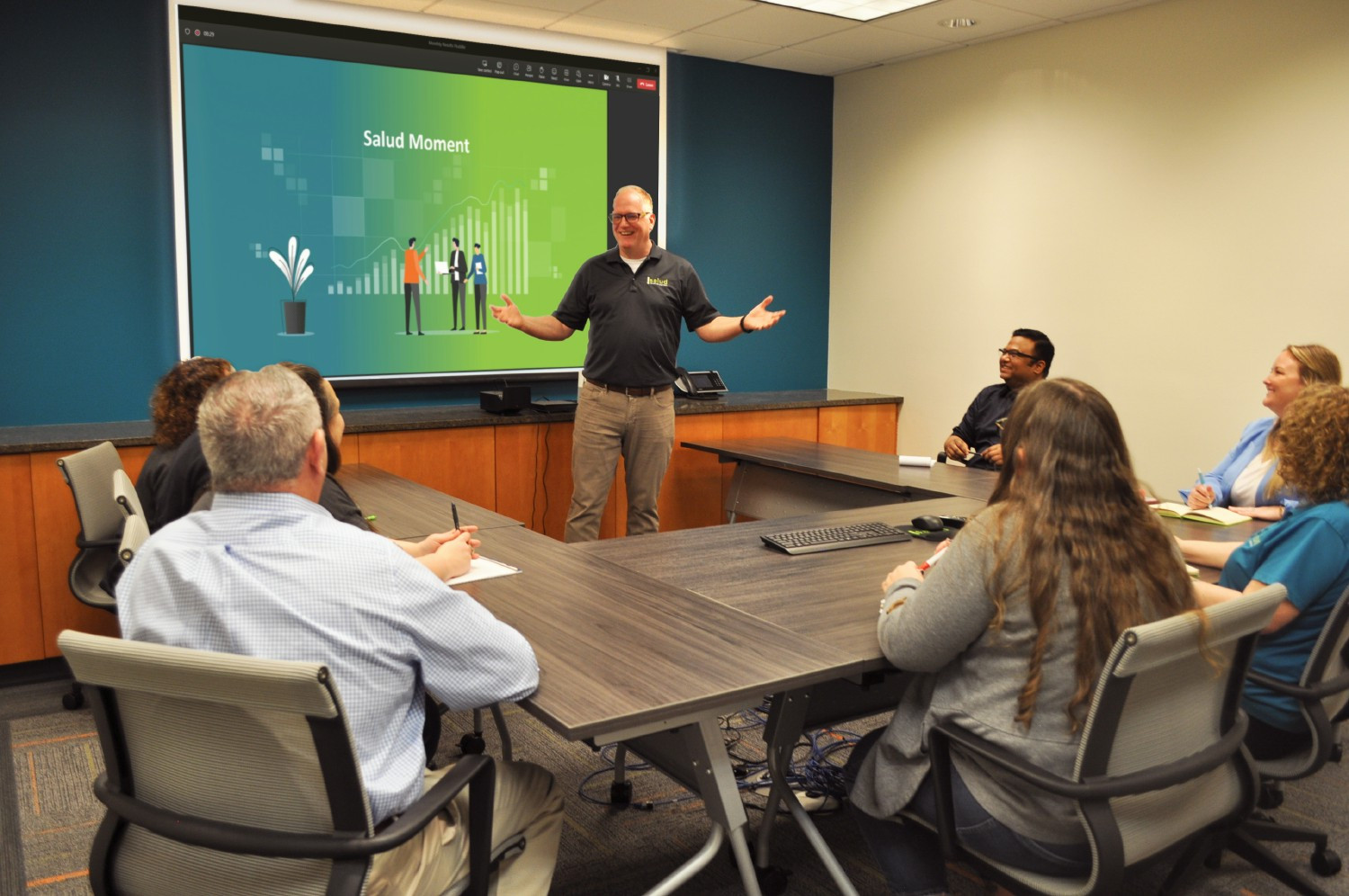 Salud's flatter organizational structure means teamwork and collaboration leads to employee engagement and innovation.